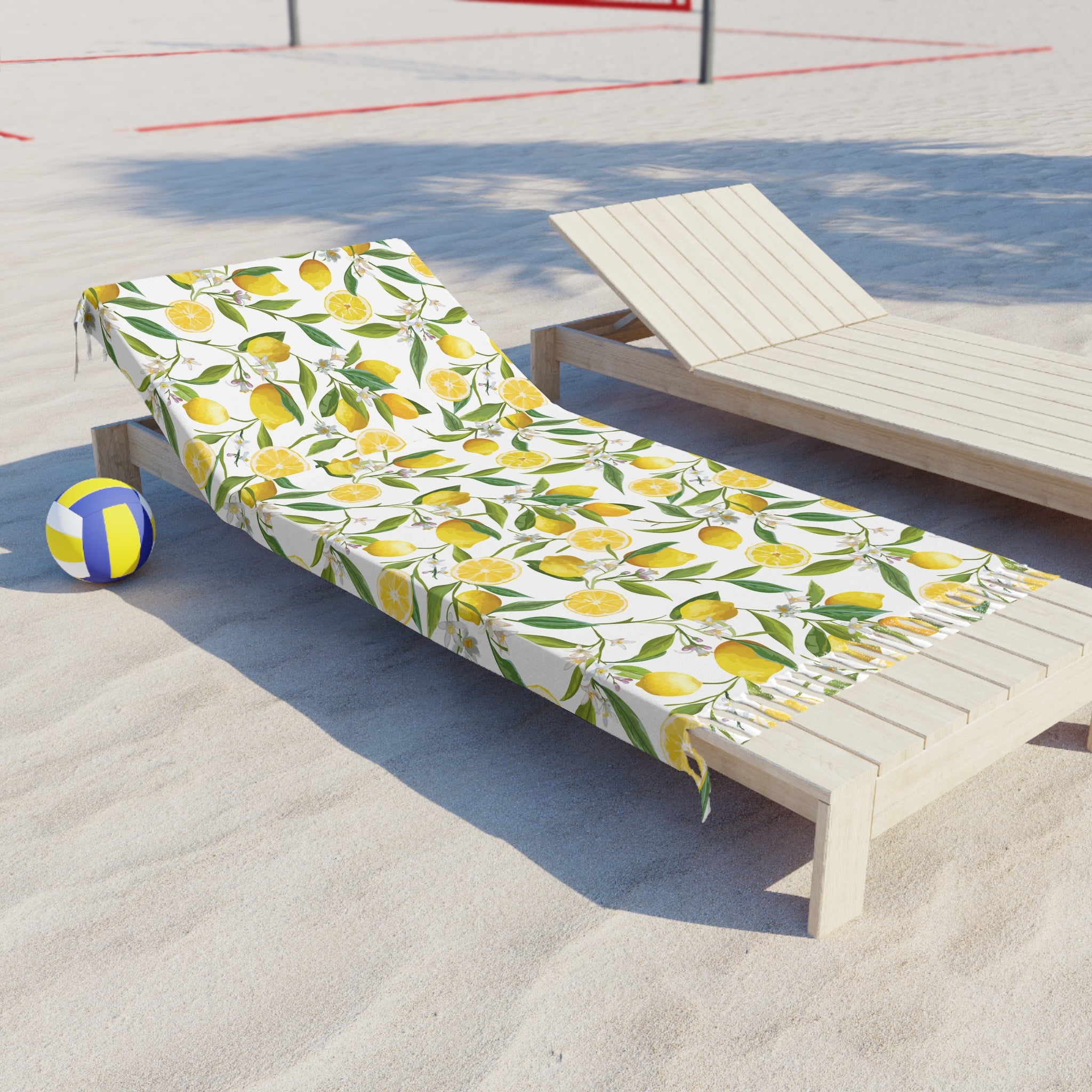 COSSIE Amalfi Boho Lemon Beach Towel