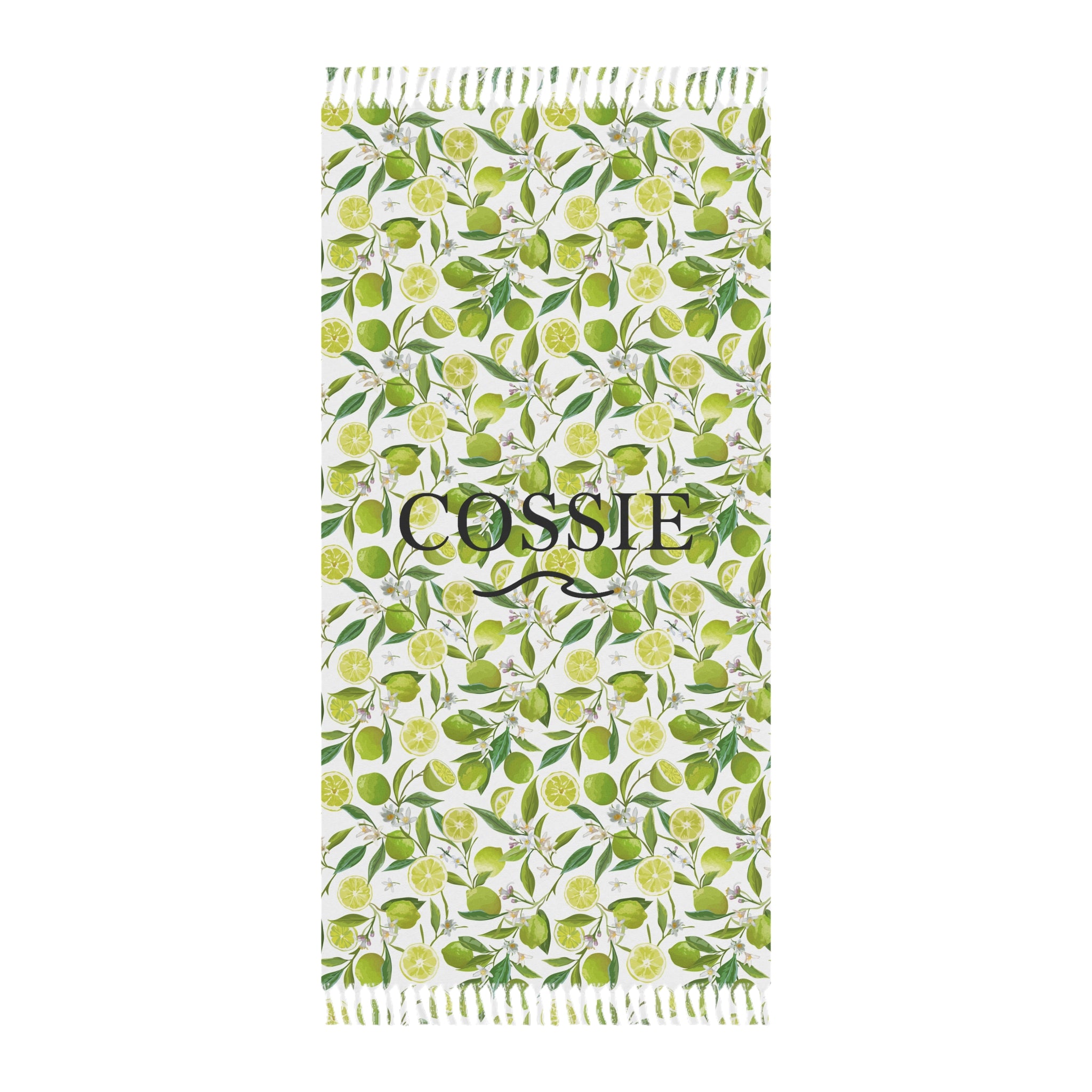 COSSIE Lemon Boho Beach Towel