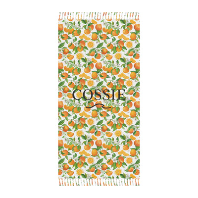 COSSIE Amalfi Orange Boho Beach Towel