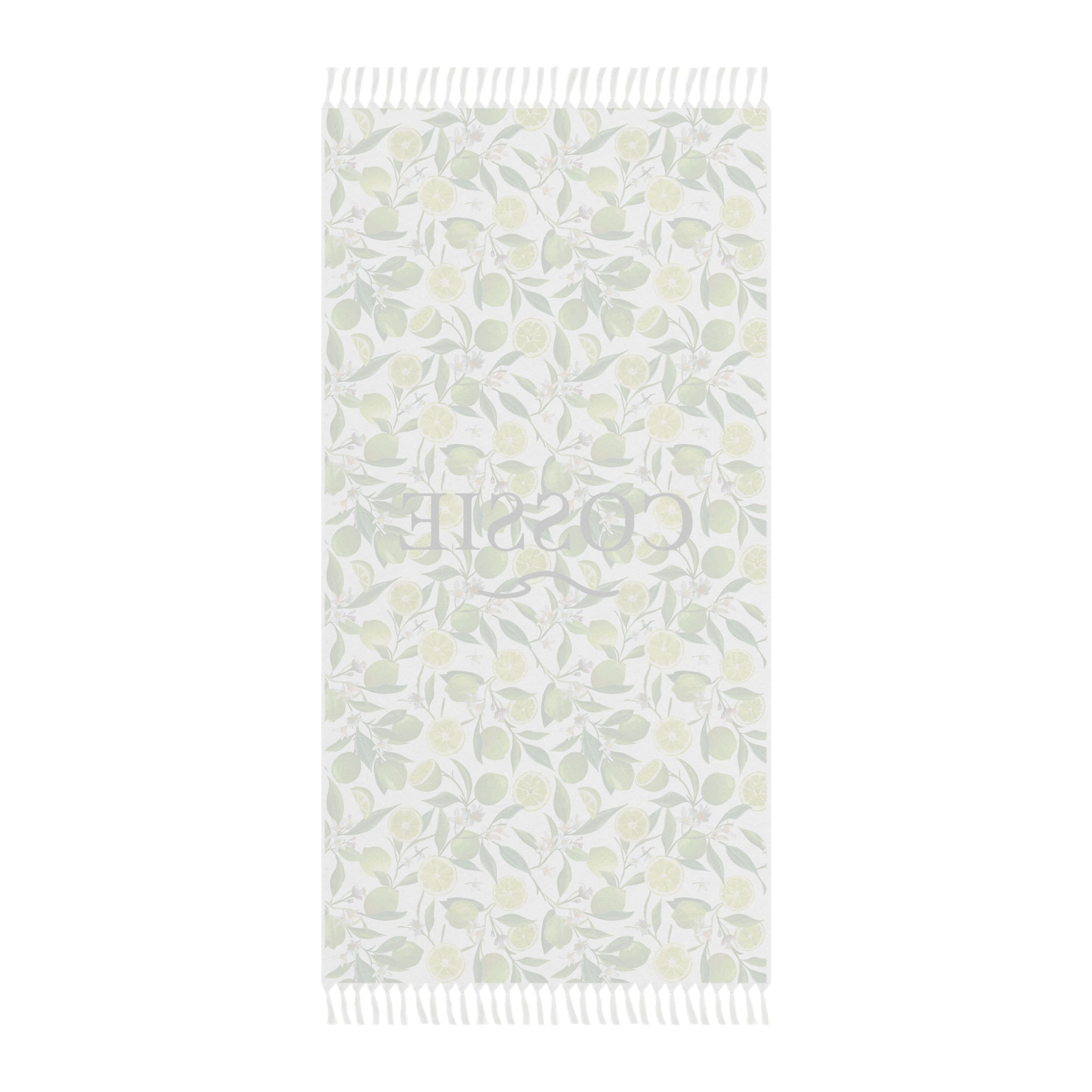 COSSIE Lemon Boho Beach Towel