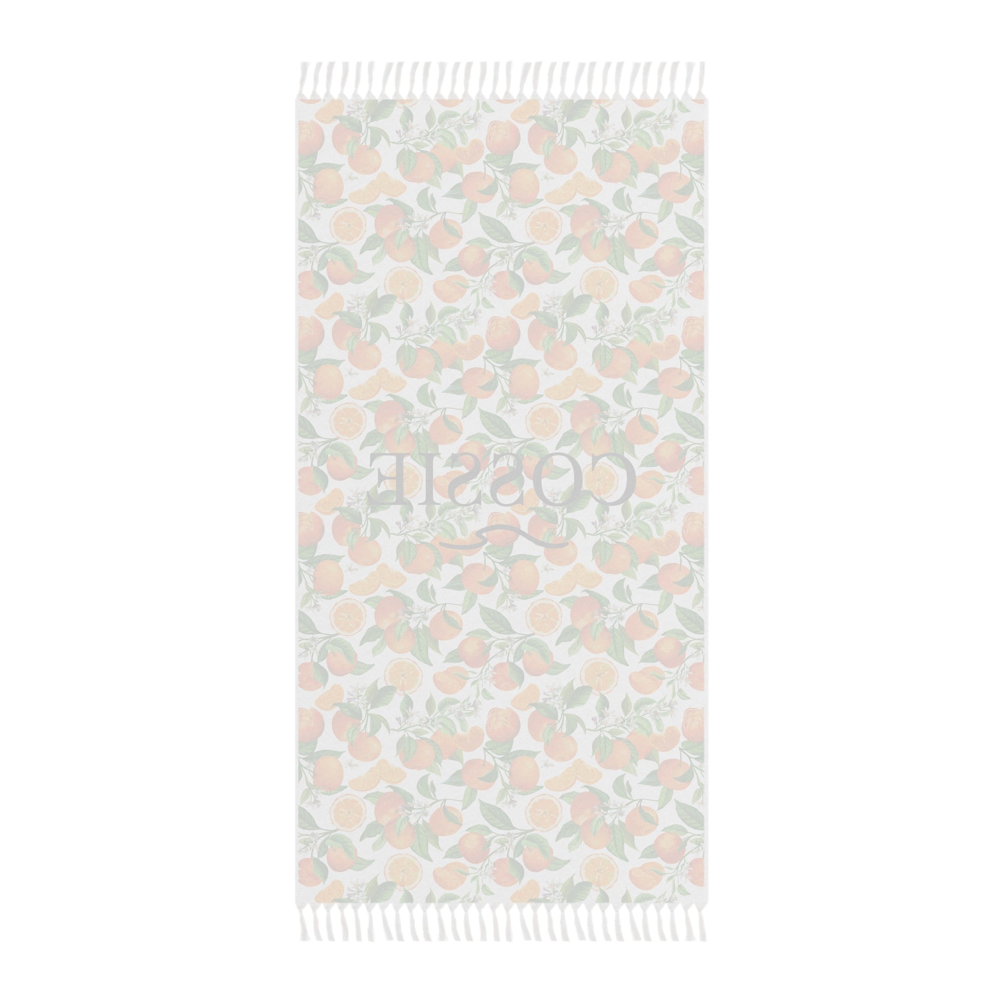 COSSIE Amalfi Orange Boho Beach Towel