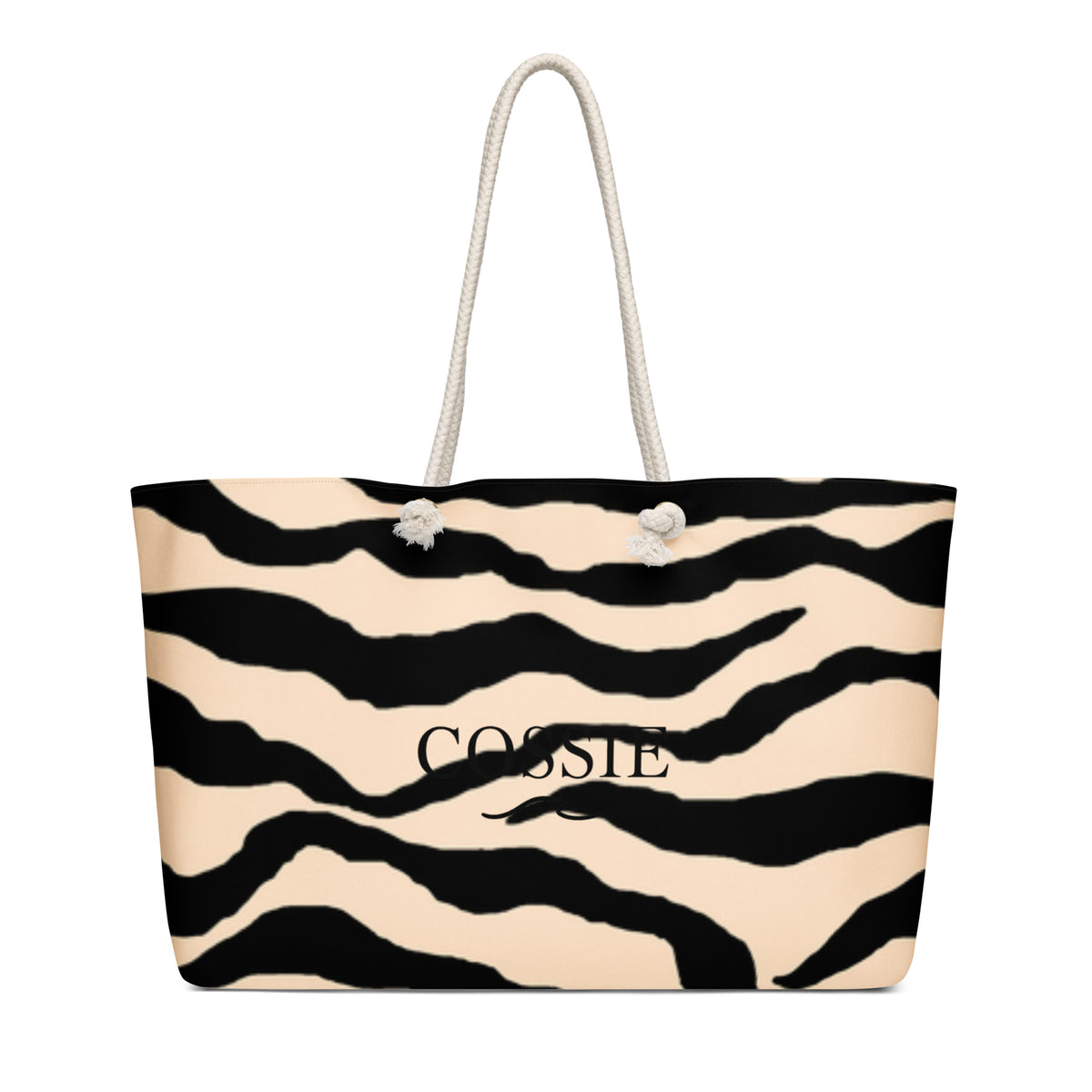 COSSIE Zebra Oversized weekender bag
